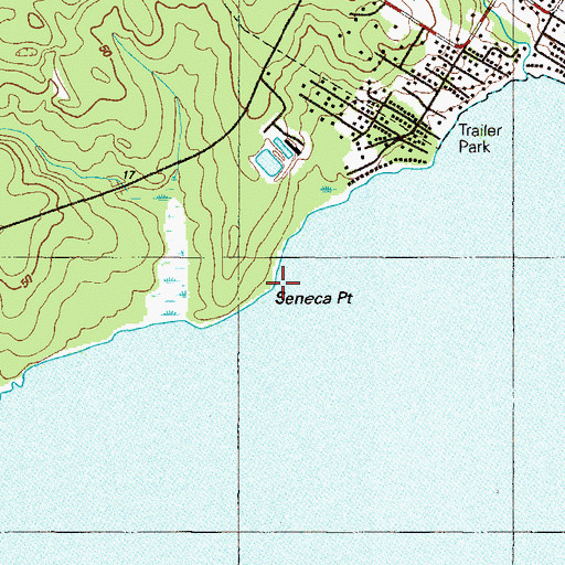 Topographic Map of Seneca Point Fishery, MD
