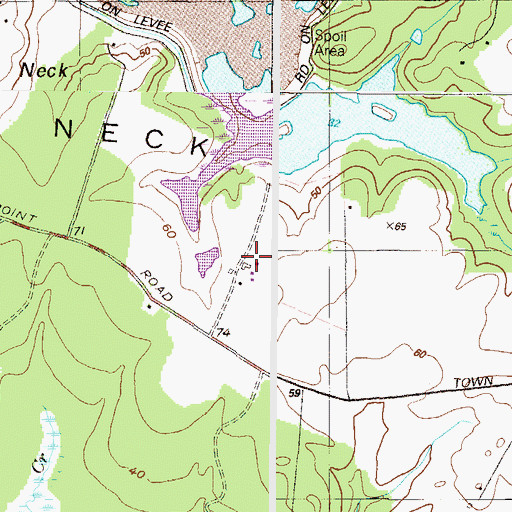 Topographic Map of Snow Hill (historical), MD