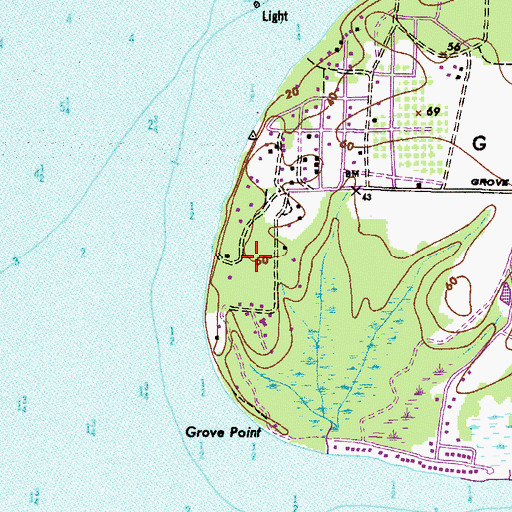 Topographic Map of Snug Harbor Boy Scout Camp, MD