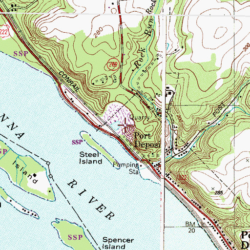 Topographic Map of Spot Rock Park, MD