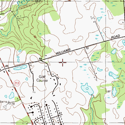 Topographic Map of Sunnybrook Estates, MD