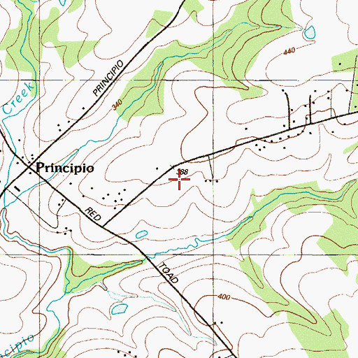 Topographic Map of Sunset Knoll, MD