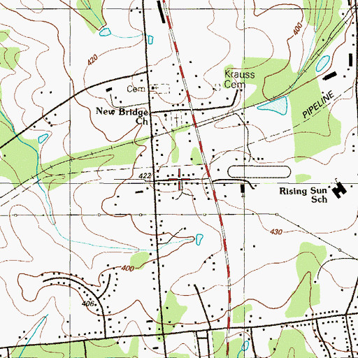 Topographic Map of Sunview, MD