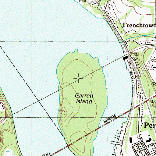 Topographic Map of Susquehanna Bridge, MD