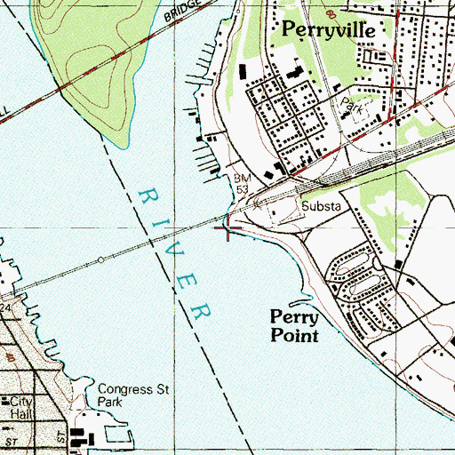 Topographic Map of Susquehanna Point, MD