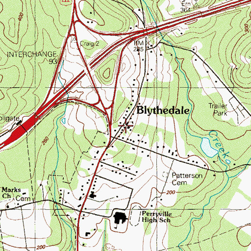 Topographic Map of Susquehanna Seventh Day Adventist Church, MD