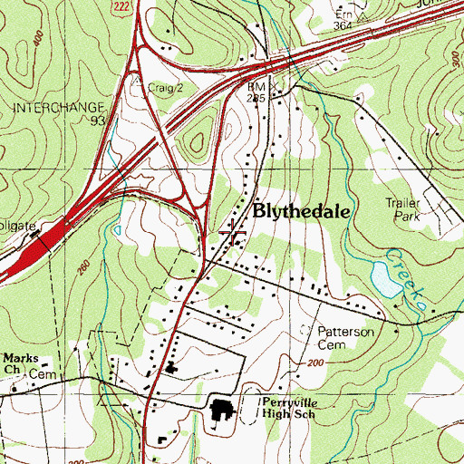 Topographic Map of Susquehanna Seventh Day Adventist School, MD