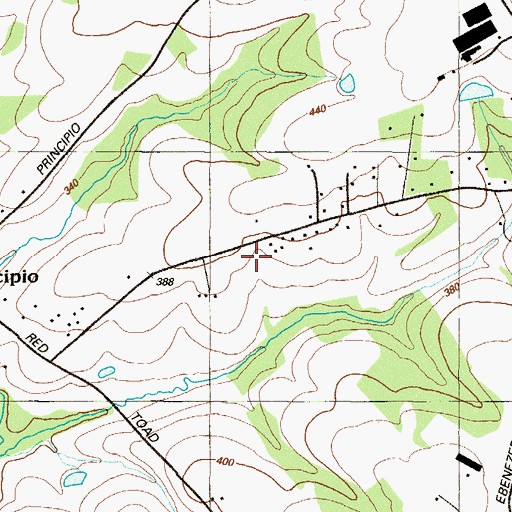Topographic Map of Sweet Grass Meadow, MD