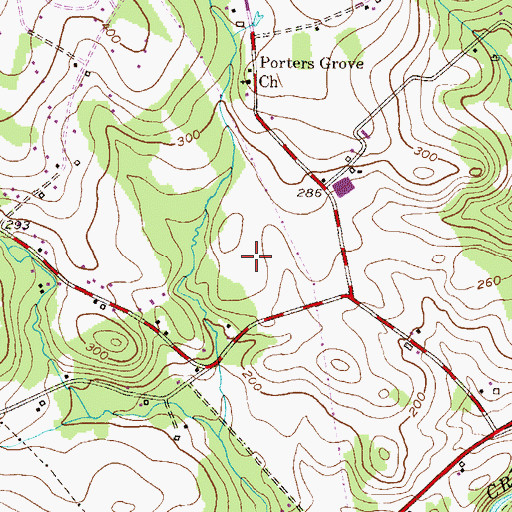 Topographic Map of Topeka East, MD