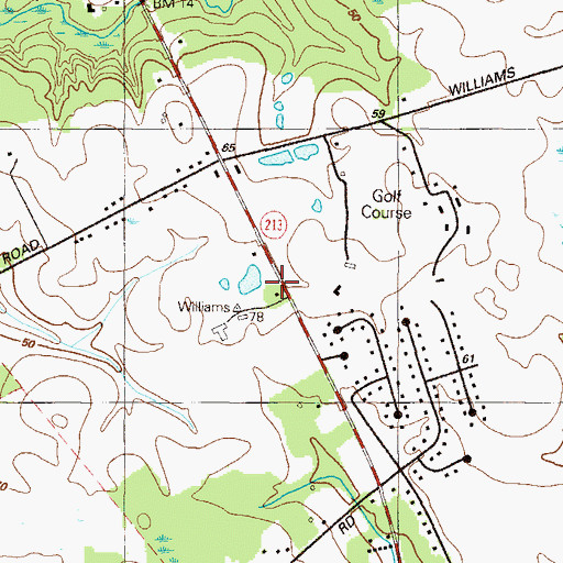 Topographic Map of Universalist Church (historical), MD