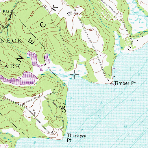 Topographic Map of Wapiti Creek, MD