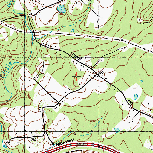 Topographic Map of Warburton School (historical), MD