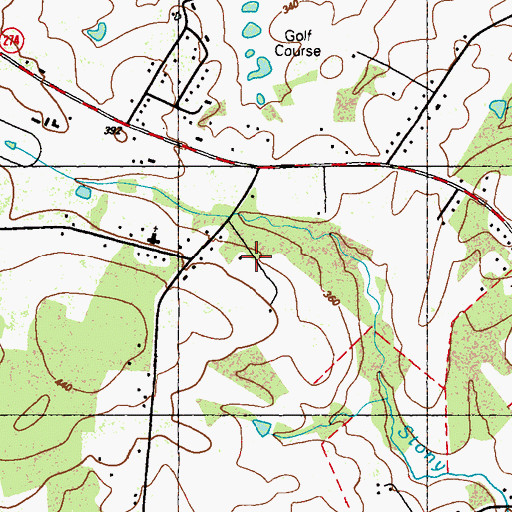 Topographic Map of Washington School House (historical), MD