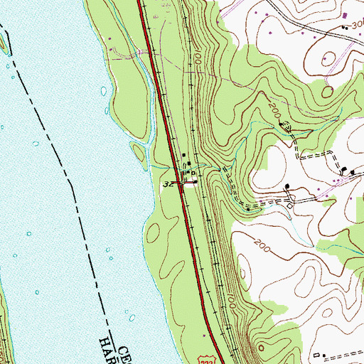 Topographic Map of West Rock Station, MD