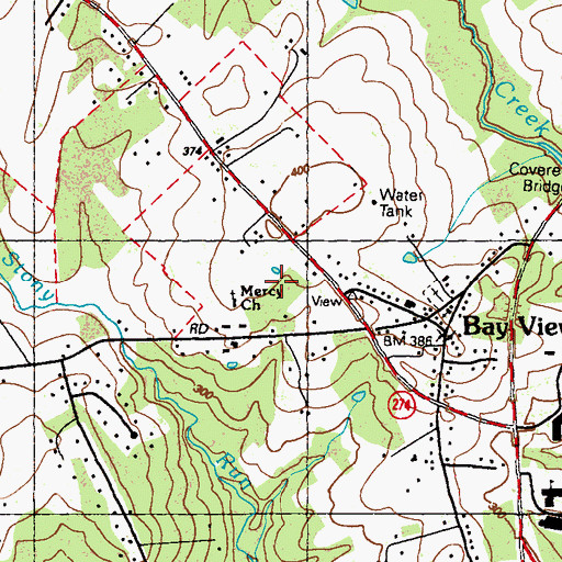Topographic Map of Westminister, MD