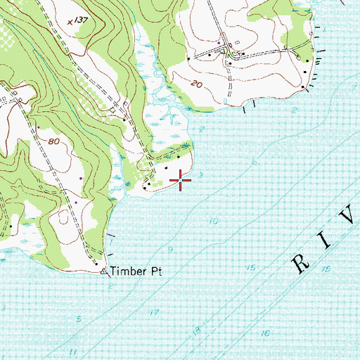 Topographic Map of Wilsons Fishery, MD