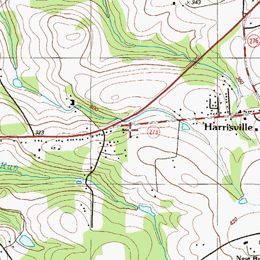 Topographic Map of Woodlyn Heights, MD