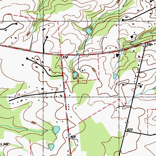 Topographic Map of Wyn Lea at Fair Hill, MD