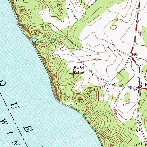 Topographic Map of Bald Friar, MD