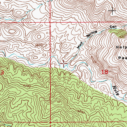 Topographic Map of Holy Joe Wash, AZ