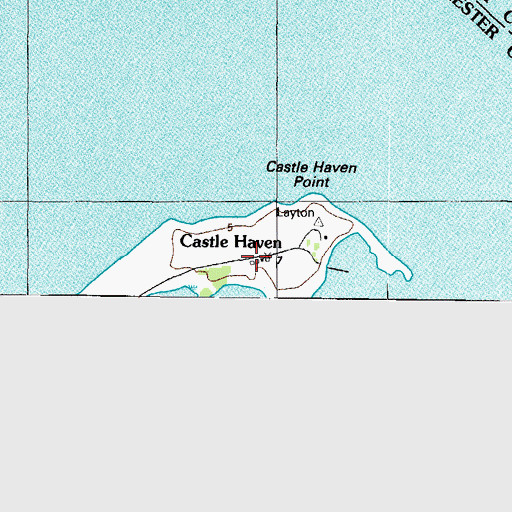 Topographic Map of Castle Haven, MD