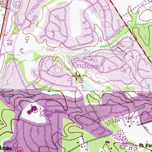 Topographic Map of Crofton, MD
