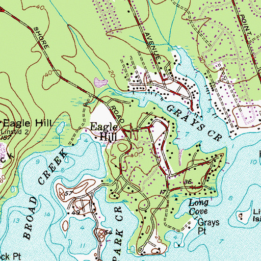 Topographic Map of Eagle Hill, MD