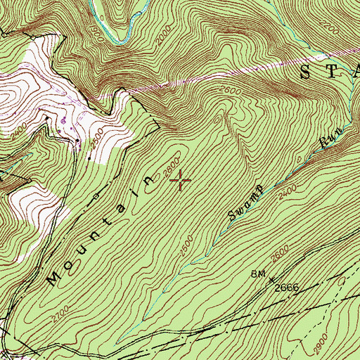 Topographic Map of Elbow Mountain, MD