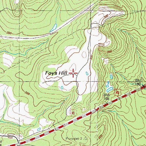 Topographic Map of Foys Hill, MD