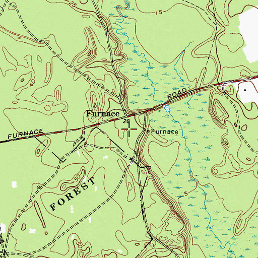 Topographic Map of Furnace, MD