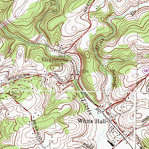Topographic Map of Graystone, MD