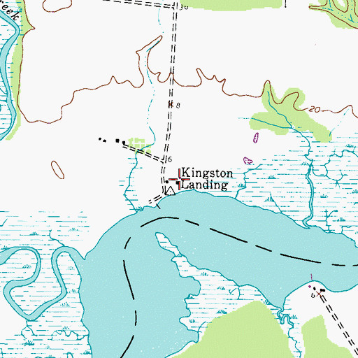 Topographic Map of Kingston Landing, MD