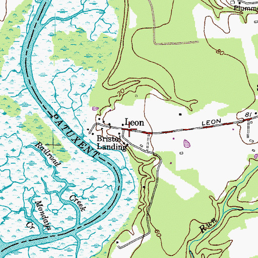 Topographic Map of Pig Point, MD