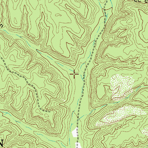 Topographic Map of Honeymoon Canyon, AZ