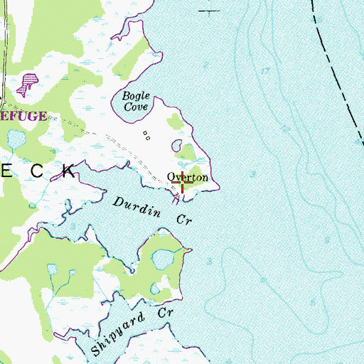 Topographic Map of Overton, MD