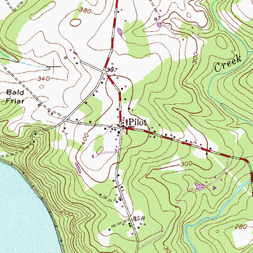 Topographic Map of Pilot, MD
