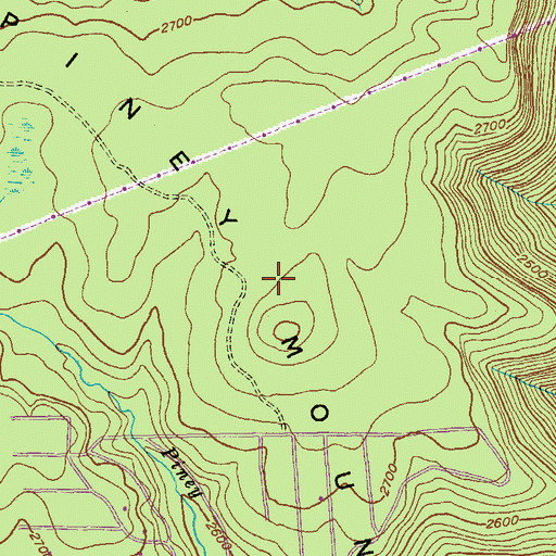 Topographic Map of Piney Mountain, MD