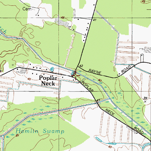 Topographic Map of Poplar Neck, MD