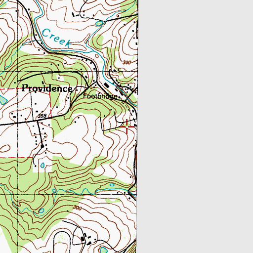 Topographic Map of Providence, MD