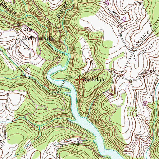 Topographic Map of Rockdale, MD