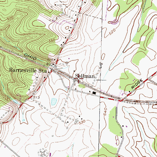 Topographic Map of Sellman, MD