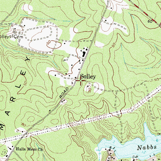 Topographic Map of Solley, MD