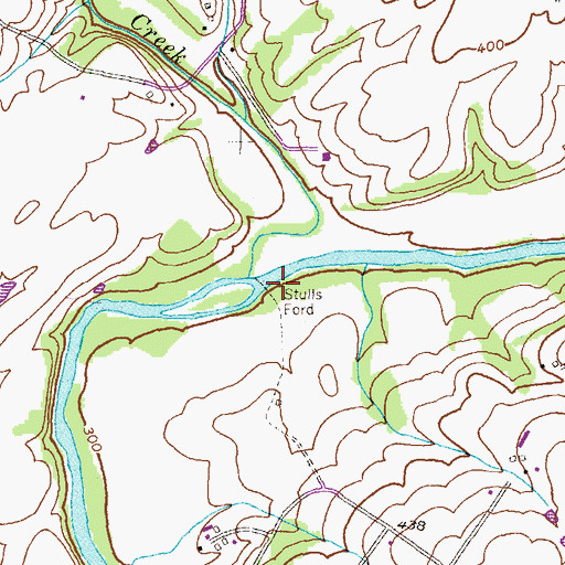 Topographic Map of Stulls Ford, MD