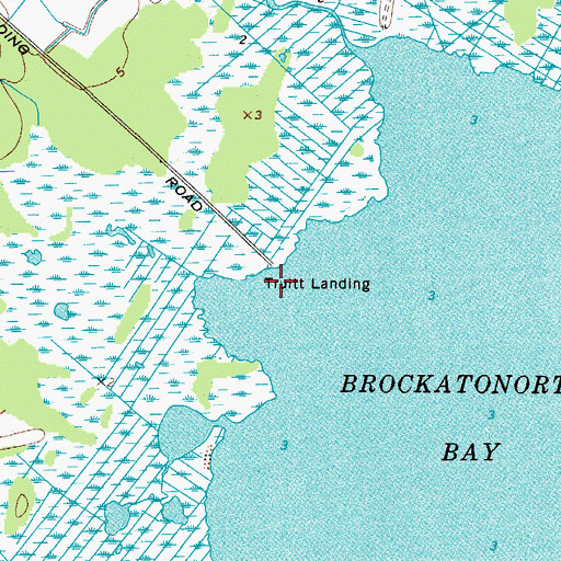 Topographic Map of Boxiron Landing, MD