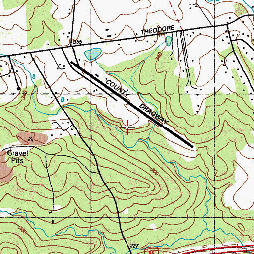 Topographic Map of Cecil County Dragway, MD