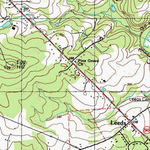 Topographic Map of Pine Grove Church, MD