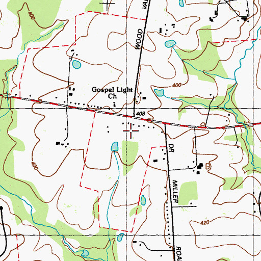 Topographic Map of Gospel Light Church, MD