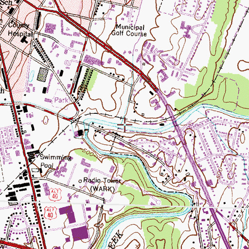 Topographic Map of Hamilton Run, MD