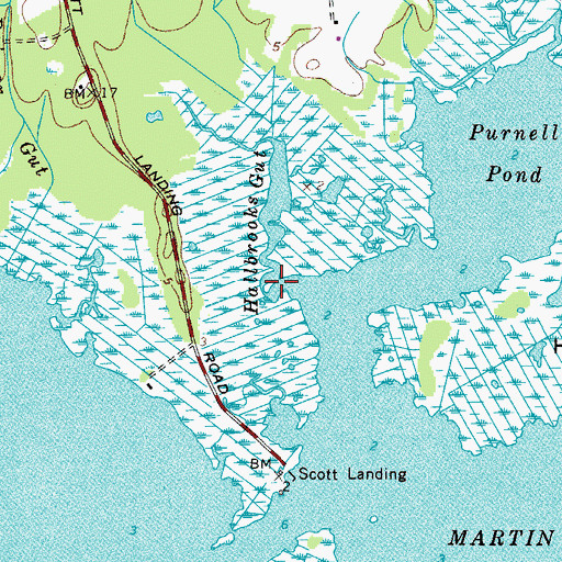 Topographic Map of Selbys Gut, MD