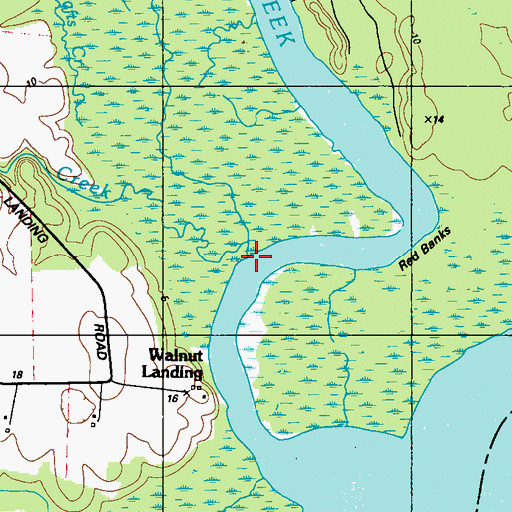 Topographic Map of Stony Bar Creek, MD